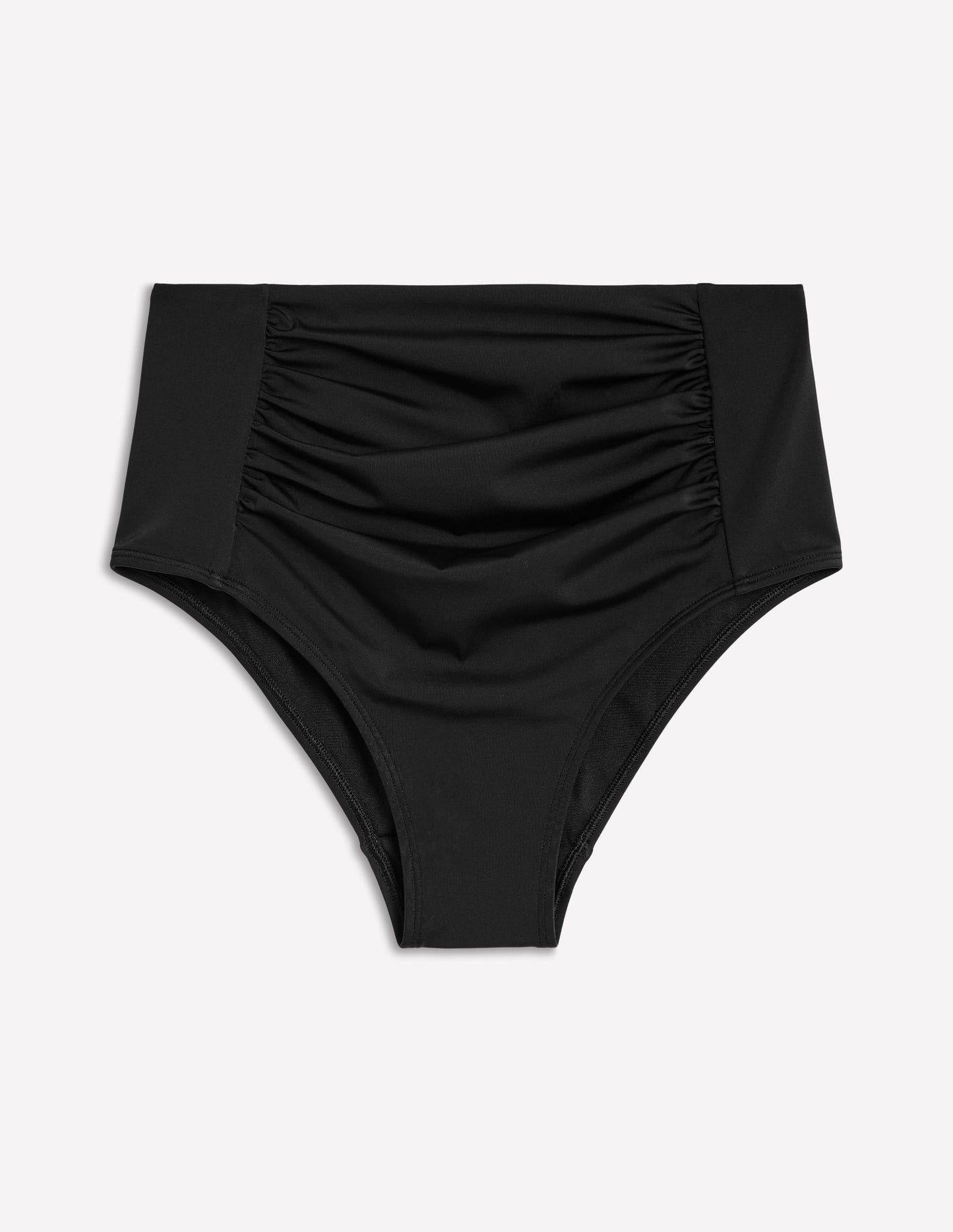 Kythira Ruched Bikini Bottoms-Black
