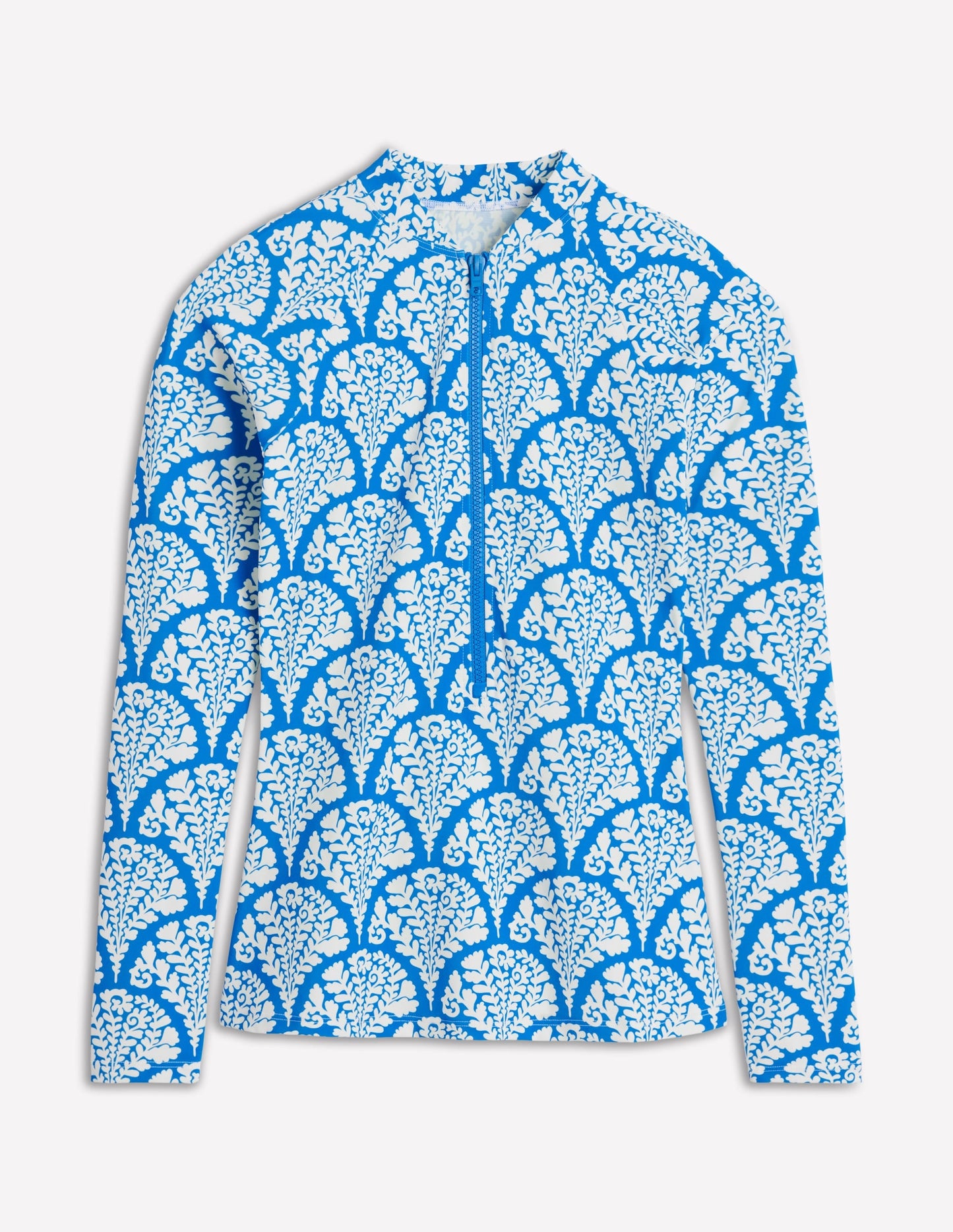 Sun Safe Raglan Rash Vest-Bright Blue, Blossomy