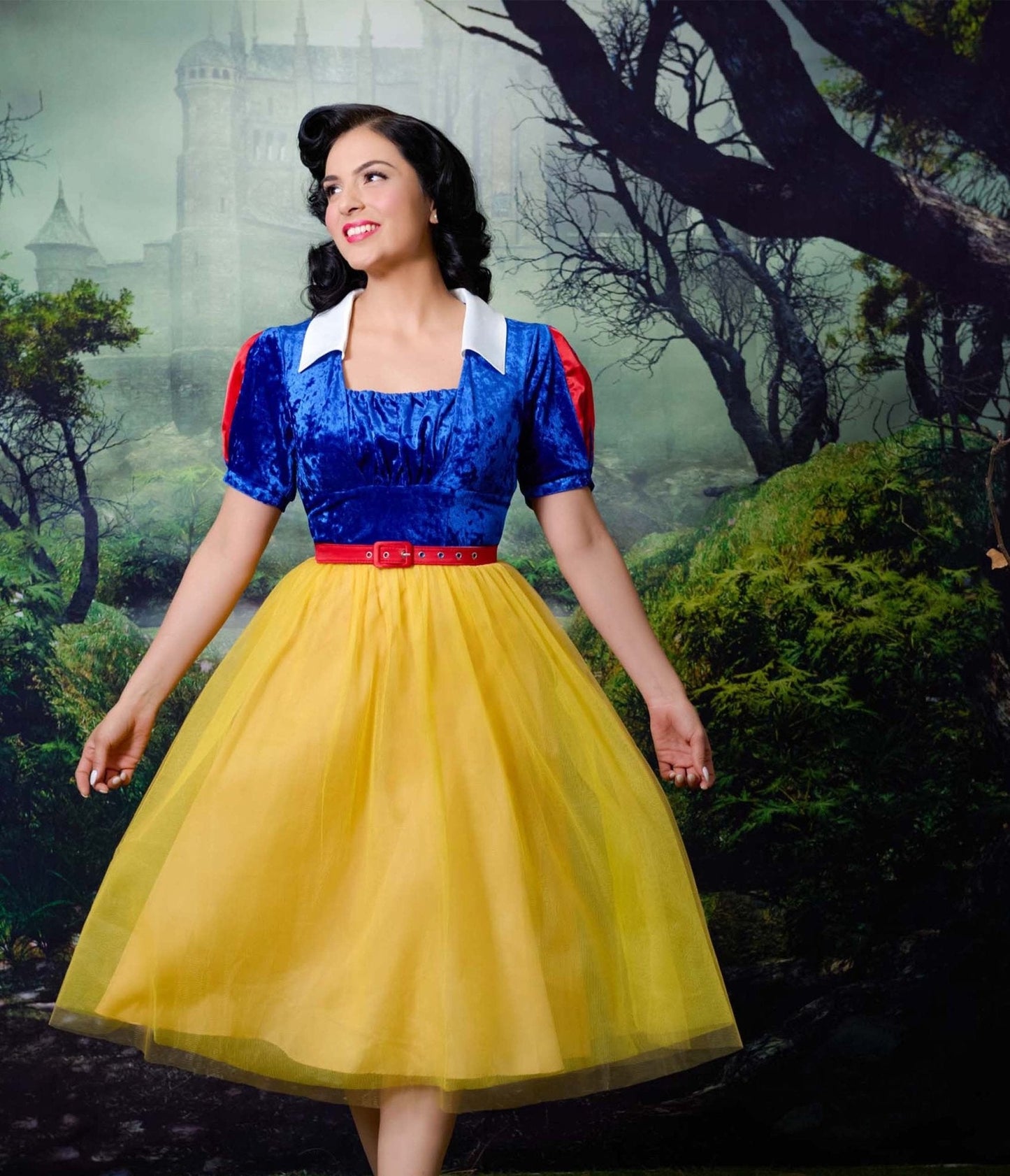 Disney's Snow White Collection by Unique Vintage Plus Size Iconic Snow White Swing Dress