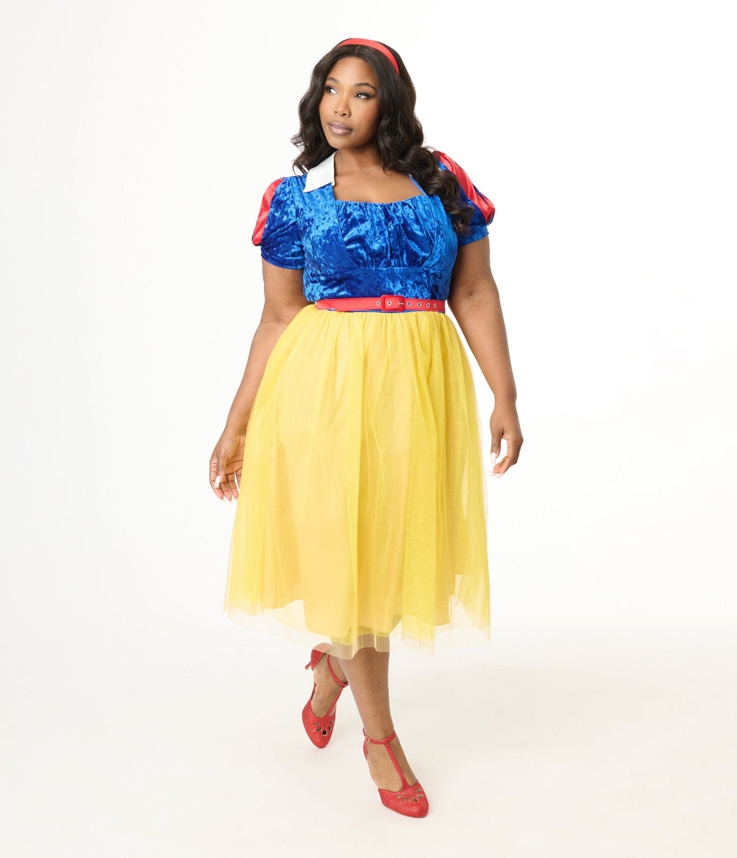 Disney's Snow White Collection by Unique Vintage Plus Size Iconic Snow White Swing Dress